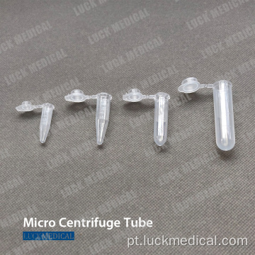 Tubos de micro centrífuga 0,5ml/1,5 ml/2ml/5ml